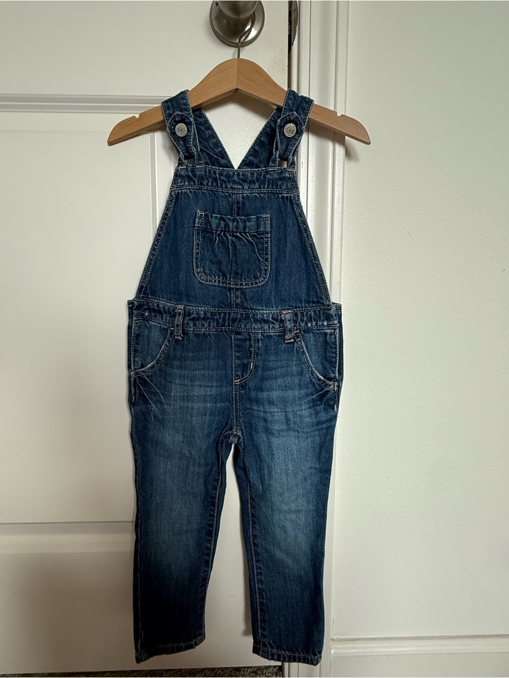 babyGap Classic Dark Blue Denim Overalls for Little Girls